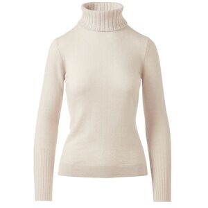 Kinross Cream Turtleneck Sweater - size S